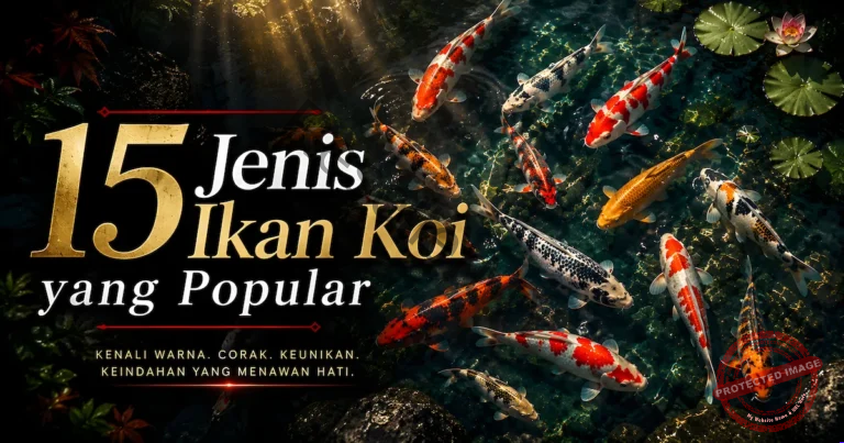 15 Jenis Ikan Koi yang Popular: Kenali Warna, Corak dan Ciri-Cirinya