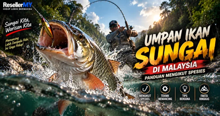 Jenis Umpan Ikan Sungai di Malaysia